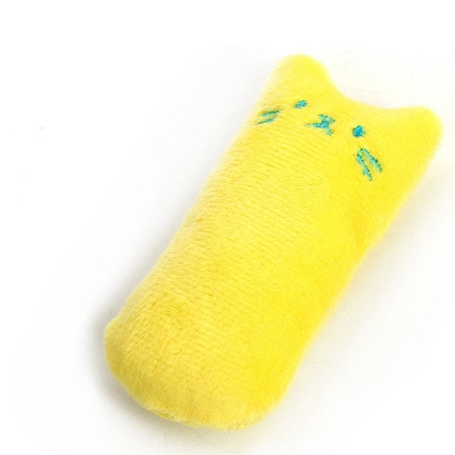 Teeth Grinding Catnip Toys Funny Interactive Plush Cat  Pet Kitten Chewing Toy  Claws  mint For Cats Gatos  scratcher Supply