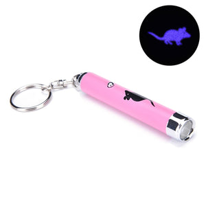 Creative Funny Pet LED Laser Cat Toy For Cat Laser Pointer Pen Interactive Cats Toy With Bright Animation Mouse Shadow