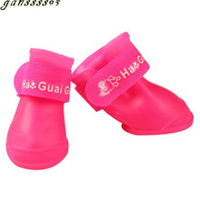 Load image into Gallery viewer, 4pcs/lot S/M/L Pet Dog Rain Shoes for Dogs Booties Rubber Portable Anti Slip Waterproof Pet Dog Cat Rain Shoes