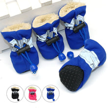 Load image into Gallery viewer, 4pcs Waterproof Winter Pet Dog Shoes Anti-slip Rain Snow Boots Footwear Thick Warm For  Small Cats Dogs Puppy Dog Socks Booties