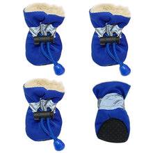 Load image into Gallery viewer, 4pcs Waterproof Winter Pet Dog Shoes Anti-slip Rain Snow Boots Footwear Thick Warm For  Small Cats Dogs Puppy Dog Socks Booties