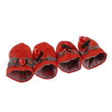 Load image into Gallery viewer, 4Pcs/set Pet Dogs Winter Shoes Rain Snow Waterproof Booties Socks Rubber Anti-slip Shoes For Small Dog Puppies Footwear Cachorro