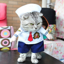 Load image into Gallery viewer, Funny Cat Clothes Pirate Suit Clothes For Cat Costume Clothing Corsair Halloween Clothes Dressing Up Cat Party Costume Suit