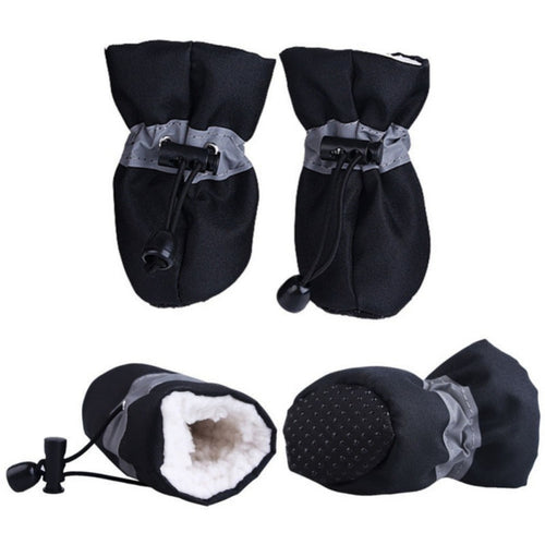 Pet Winter Warm Soft Cashmere Anti-skid Rain Shoes For Dog Pet Supplies 2018