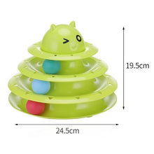 Load image into Gallery viewer, Funny Cat Pet Toy Cat Toys Intelligence Triple Play Disc Cat Toy Balls Cat Crazy Ball Disk Interactive Toy for IQ Traning