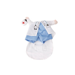 Funny Pet Costume Dog Cat Costume Clothes Dress Apparel Doctor Policeman Cowboy