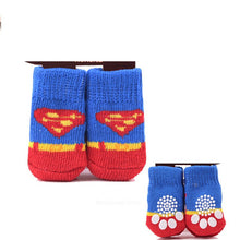 Load image into Gallery viewer, Lovely Pet Socks Antiskid Teddy Dog Socks Panda 4Pcs Pet Knits Socks Anti Slip Skid Bottom